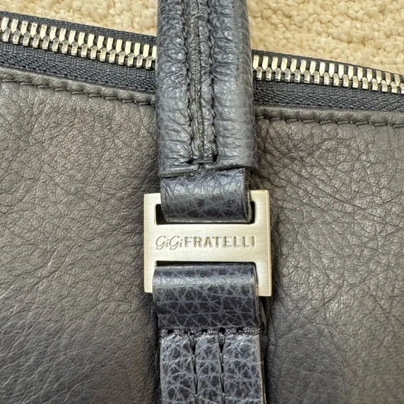 Genuine Leather Navy Laptop Messenger Bag | European Brand | New | Rare Find - Picture 2 of 11